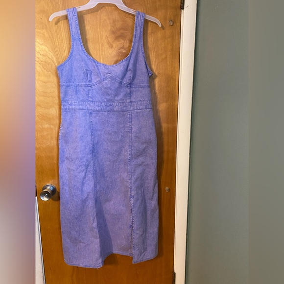 Gabriella Karefa-Johnson Dresses & Skirts - NWT Future Collective purple denim jumper dress